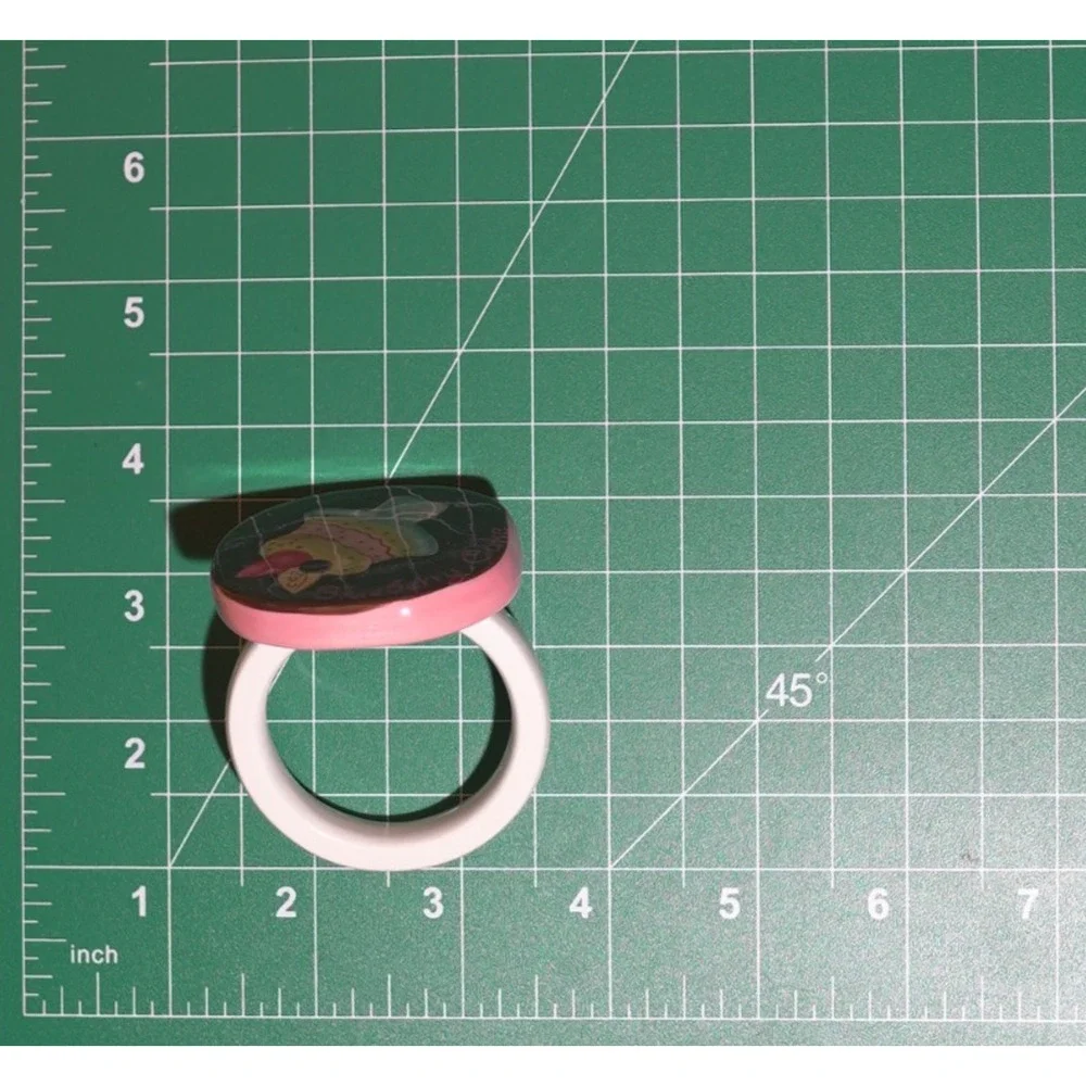 Vintage Pastel Dessert Ceramic Napkin Rings Set of 6